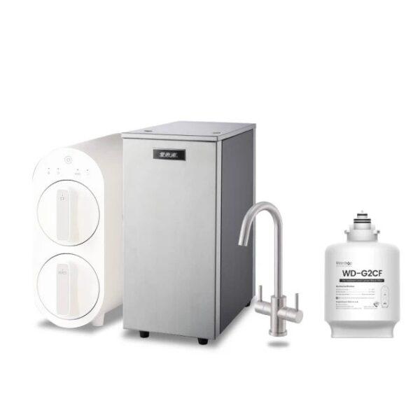 【愛惠浦 EVERPURE】雙溫櫥下型 HS188熱飲機+Waterdrop G2P600 RO逆滲透無桶直輸生飲淨水器/純水機